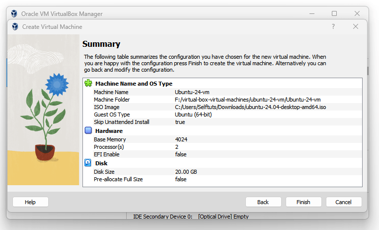 Final Ubuntu 24 VirtualBox Configuration