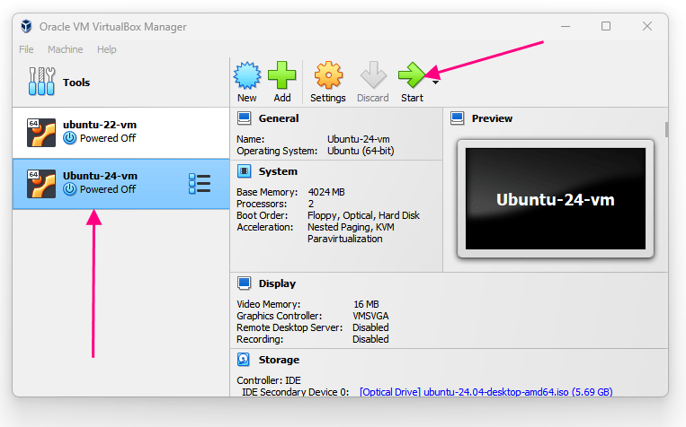 Install Ubuntu 24 Virtual Machine on VirtualBox