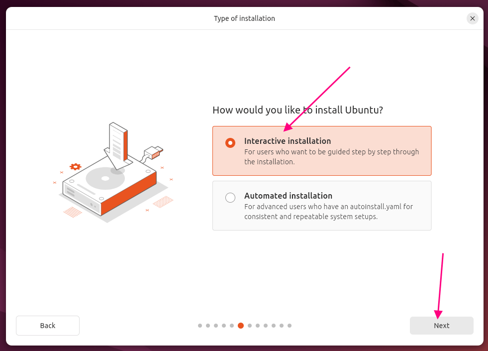 Ubuntu 24 Interactive installation