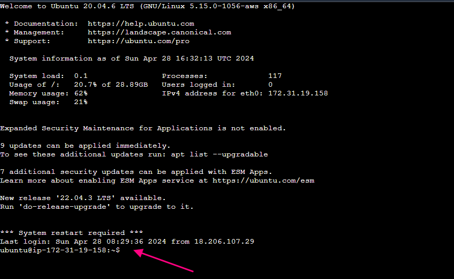 AWS EC2 Console