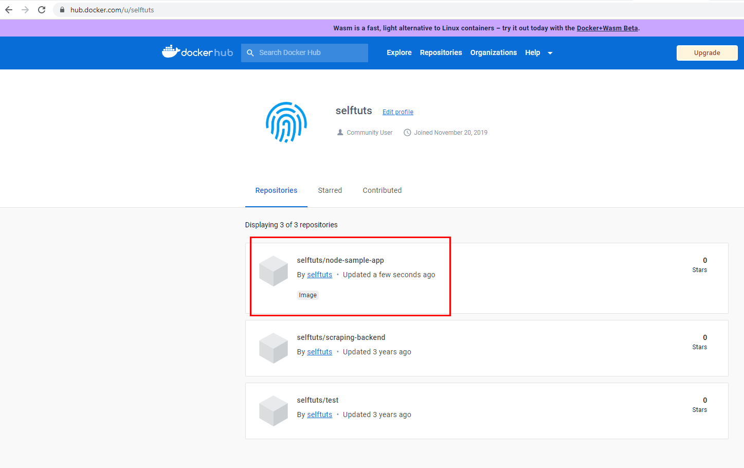 Push your docker image to DockerHub - Selftuts