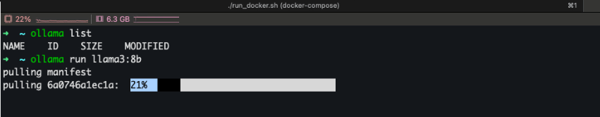 download 8B parameter llama on your local machine